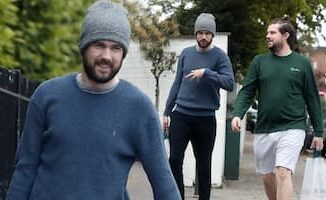 Barnaby William Whitehall with his brother Jack out Shopping